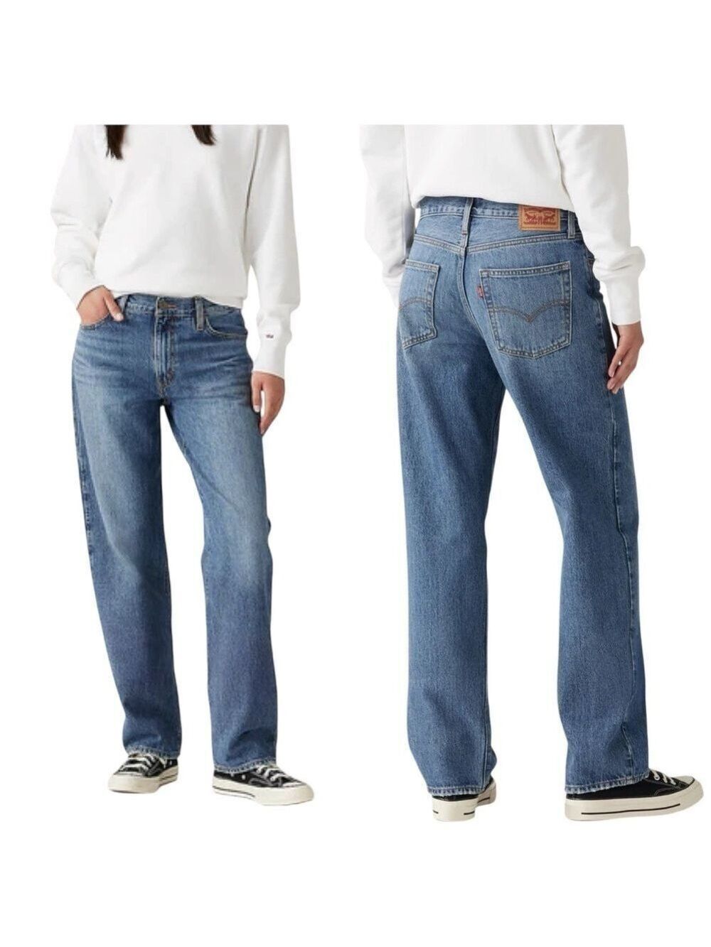 Levi's '94 Baggy Non-Stretch Denim Midi Rise Loose Fit Straight Leg Jeans